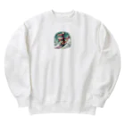 hyuga123のすべってます Heavyweight Crew Neck Sweatshirt