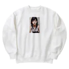 美少女学院の黒髪美少女　美鈴ちゃん２ Heavyweight Crew Neck Sweatshirt