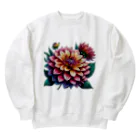 Have-good-luckのふんわりした花「ダリア」 Heavyweight Crew Neck Sweatshirt