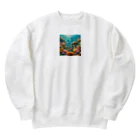 koucheru"s shopのカメの遊び Heavyweight Crew Neck Sweatshirt