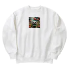 AI妖怪大図鑑のチューリップ妖怪　ファミラ Heavyweight Crew Neck Sweatshirt