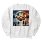 Qten369の愛は地球を救うα Heavyweight Crew Neck Sweatshirt