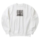 飯塚 iizukaの洗練されたモノクローム Heavyweight Crew Neck Sweatshirt