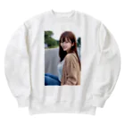 AI美女大好きクラブのAI美女とデート2 Heavyweight Crew Neck Sweatshirt