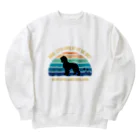 dreamy-designのわんちゃん　キャバリア Heavyweight Crew Neck Sweatshirt