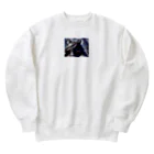 mamori_shopの北方守護★黒き霊亀 玄武 Heavyweight Crew Neck Sweatshirt