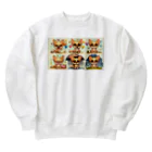 kutachanelのロングコートチワワのアニメ Heavyweight Crew Neck Sweatshirt