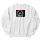 Oshiboriの虹ドット絵 Heavyweight Crew Neck Sweatshirt