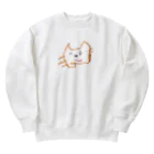 tomorhythmのだいだいの猫ちゃん Heavyweight Crew Neck Sweatshirt