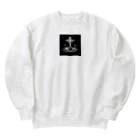 yielanggo007の暗闇の光十字架 Heavyweight Crew Neck Sweatshirt