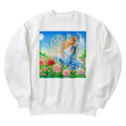 huwari-hanaakariのバラ Heavyweight Crew Neck Sweatshirt