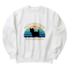 dreamy-designのわんちゃん　ヨークシャテリア Heavyweight Crew Neck Sweatshirt