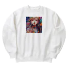 ヲシラリカの美少女　アート Heavyweight Crew Neck Sweatshirt