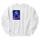 AQUAMETAVERSEのブリザードフラワーをガラスドームの中へ　ラフルール　1859 Heavyweight Crew Neck Sweatshirt