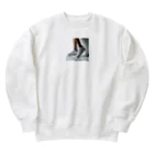 アミュペンの白いスニーカー Heavyweight Crew Neck Sweatshirt