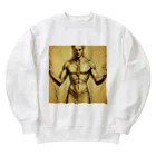 クリエイティブな大神と僕の偶然出会えるように運命の糸を操る神様 Heavyweight Crew Neck Sweatshirt