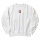 Ken17の車が行き交う都市を歩くキリン Heavyweight Crew Neck Sweatshirt