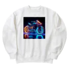 kenny777のバイクホログラム Heavyweight Crew Neck Sweatshirt