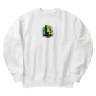 yielanggo007の緑の竹の子 Heavyweight Crew Neck Sweatshirt