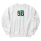 dai-k_1977のかわいい癒やし動物 Heavyweight Crew Neck Sweatshirt