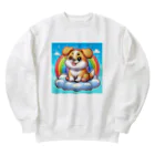 Minoyaの雲に乗った犬 Heavyweight Crew Neck Sweatshirt