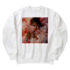 AQUAMETAVERSEのフェイスアート　Tomoe bb 2712 Heavyweight Crew Neck Sweatshirt