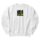 ツッキー★のカッコいいサッカー画像グッズです Heavyweight Crew Neck Sweatshirt