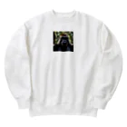 animalzの力強くどんと構えるゴリラ Heavyweight Crew Neck Sweatshirt