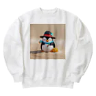 ganeshaのおもちゃの砂を使ったかわいいペンギン Heavyweight Crew Neck Sweatshirt