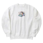 りのショップのゆるかわネコグッズ Heavyweight Crew Neck Sweatshirt