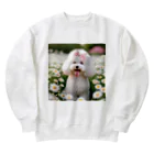 HOSINOKOのプードルのラブちゃん Heavyweight Crew Neck Sweatshirt