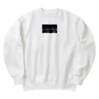 ADOのパソコン作業の女性 Heavyweight Crew Neck Sweatshirt