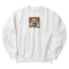 bigbamboofamilyのパンダの一休み　小籠包 Heavyweight Crew Neck Sweatshirt