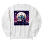 キャラクターズの可愛い車キャラクター Heavyweight Crew Neck Sweatshirt