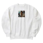 namidamakiの夏の海辺と女神 Heavyweight Crew Neck Sweatshirt