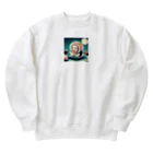 kumak0のお寿司の赤ちゃん Heavyweight Crew Neck Sweatshirt