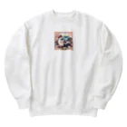 はむはむのかわいいデザイン　人気アイテム Heavyweight Crew Neck Sweatshirt