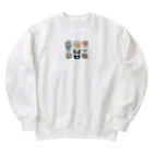 はむはむのかわいいデザイン　人気アイテム Heavyweight Crew Neck Sweatshirt