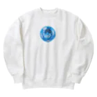 aqua_bioの太陰大極イルカの宝石 Heavyweight Crew Neck Sweatshirt