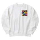 ニャーちゃんショップの眠りネコ Heavyweight Crew Neck Sweatshirt