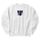 アミュペンのどこか空想的で美しい存在「ドラゴン」 Heavyweight Crew Neck Sweatshirt