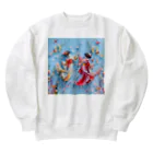 AQUAMETAVERSEの折紙人形アート　なでしこ1478 Heavyweight Crew Neck Sweatshirt