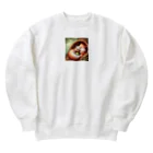 Yama_49のくつろぎリス Heavyweight Crew Neck Sweatshirt