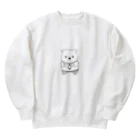 ganeshaのかわいいクマ Heavyweight Crew Neck Sweatshirt