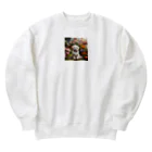 鈴木敏夫のはなを見るわんちゃんー Heavyweight Crew Neck Sweatshirt