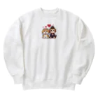 HERAX(へラックス）2号店の犬猿の仲～愛の力で仲良し～ Heavyweight Crew Neck Sweatshirt