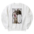 なべじょ_babyの白兎珈琲店行った事ないんですか！？シリーズ Heavyweight Crew Neck Sweatshirt