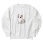 ganeshaのかわいい犬のバックグラウン Heavyweight Crew Neck Sweatshirt