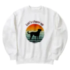 BIGSALEの犬のシルエットプリント Heavyweight Crew Neck Sweatshirt