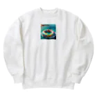 noiSutoaのカラフルなうきわ Heavyweight Crew Neck Sweatshirt